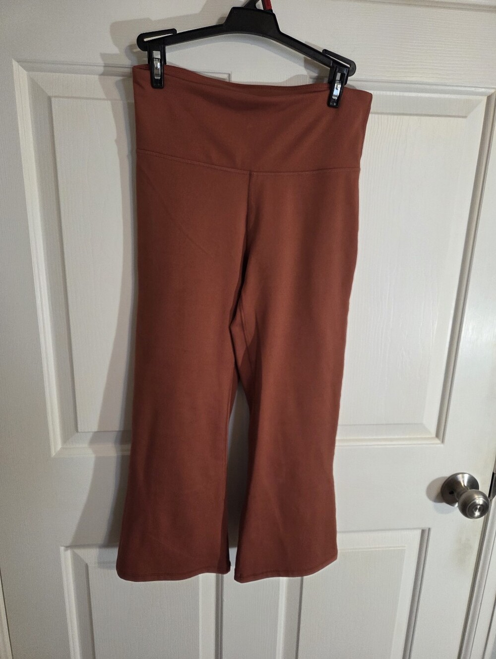 Balance Collection Rust Cropped Wide Leg Leggings Size M
